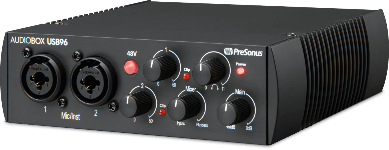 PreSonus AudioBox USB 96 edição de 25º aniversário com software de gravação  Studio One Artist e Ableton Live Lite DAW